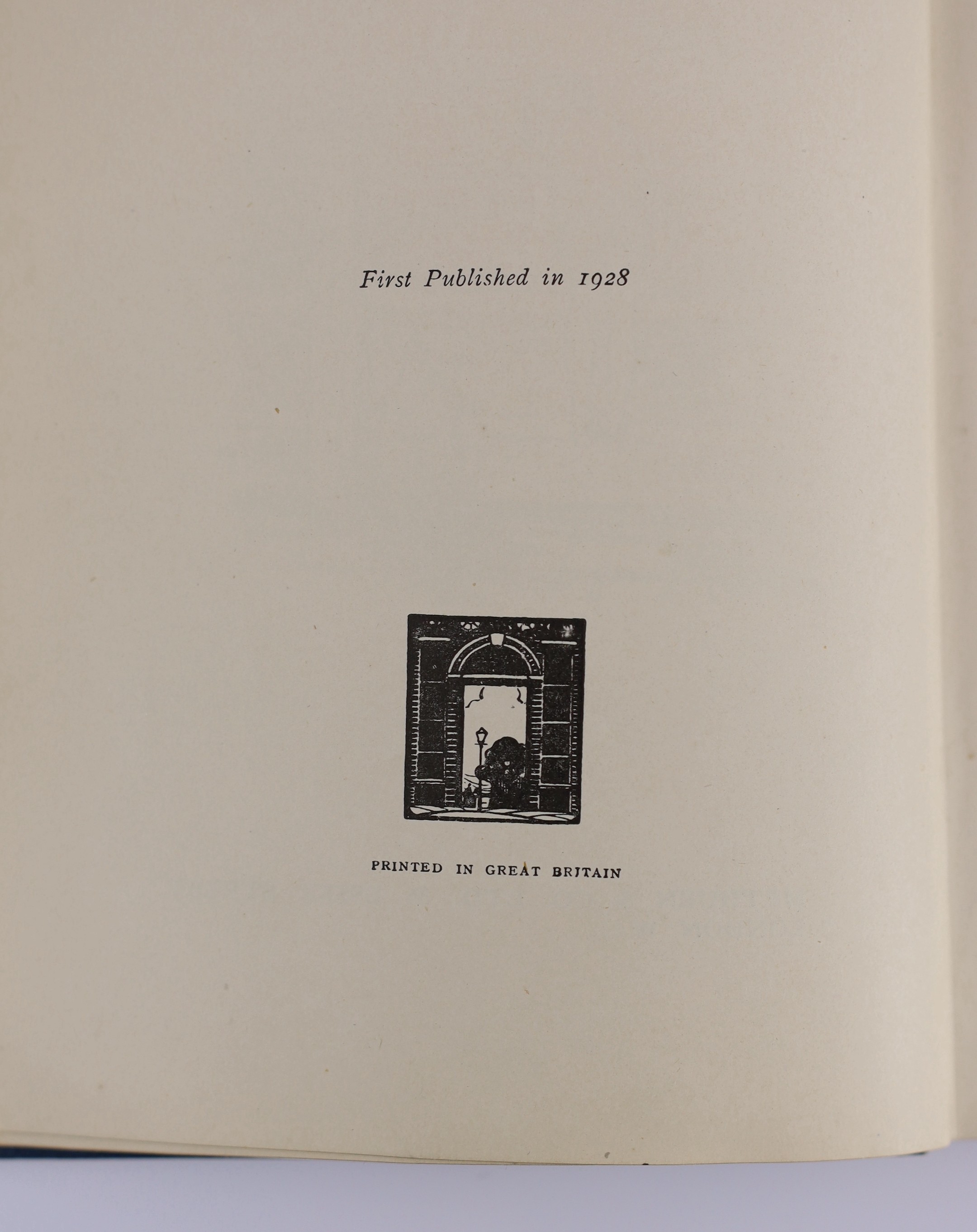 Milne, A.A. - Now We Are Six. First edition, illus. throughout (by Ernest Shepard, some full-page), half title, together with - The House at Pooh Corner. First edition. (illus. etc. as before); royal blue gilt decorated